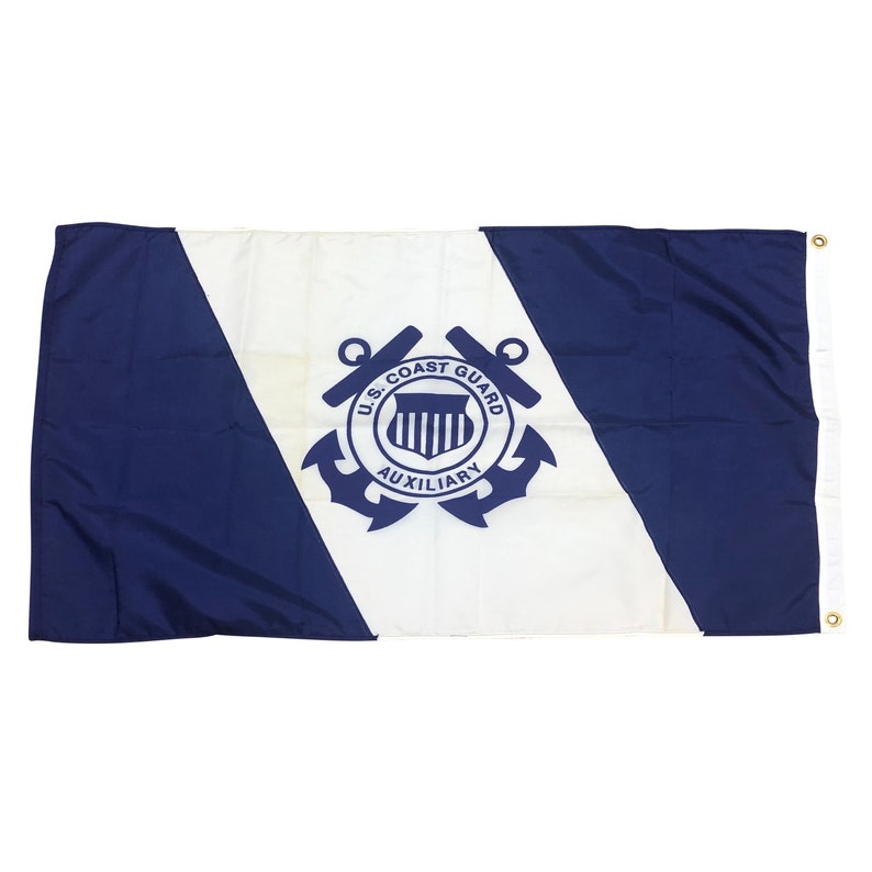 Coast Guard Auxiliary Flag Size 2 All Nylon | Etsy