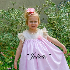 Purple smocked easter dress shop