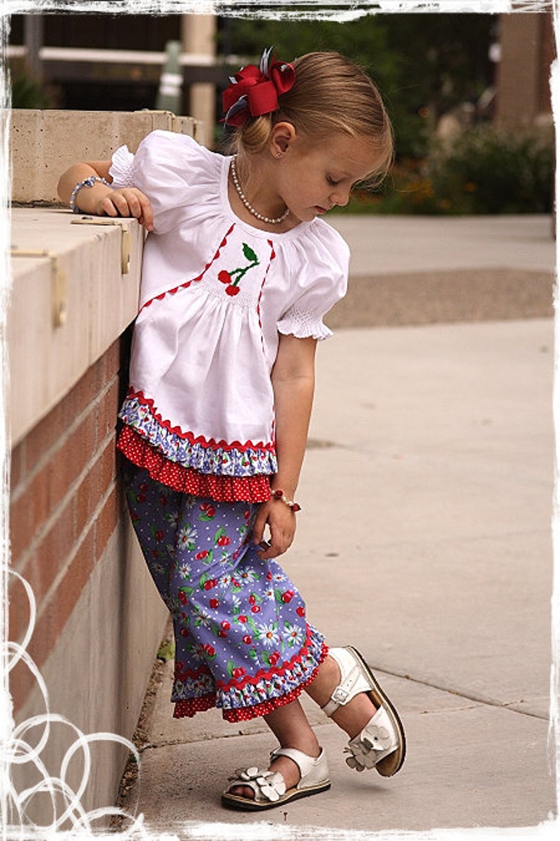 Annalise Smocked Top PDF Pattern, sz. 6 mo. 8 image 2