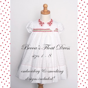 Becca&#39;s Float Dress PDF Pattern, sizes 1 - 8