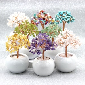 Multi Gemstone Wire Sculpture Tree Of Life 2,Citrine Tree,Amethyst Tree,Turquoise Tree,Peridot Tree,Rose Quartz ,Crystal Gift,Wedding Favors