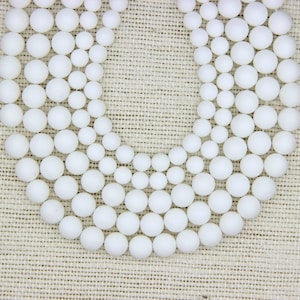 Matte White Agate Glass Beads 4mm 6mm 8mm 10mm 12mm 14 16mm Mala Beads Pure White Beads Frost White Glass White Gemstone Beads White Spacers