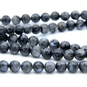 Black Labradorite Beads 4mm 6mm 8mm 10mm Natural Black Gray Gemstone Genuine Labradorite Blue Flash Mala Beads Bracelet Necklace Beads