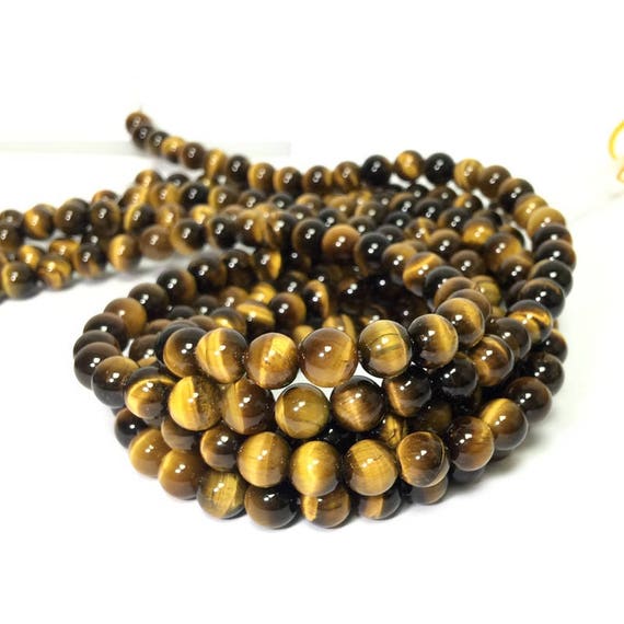 21Fashion Mens Lava Stone Tigers Eye Yoga 6mm Bead Necklace Gemstone Bracelets