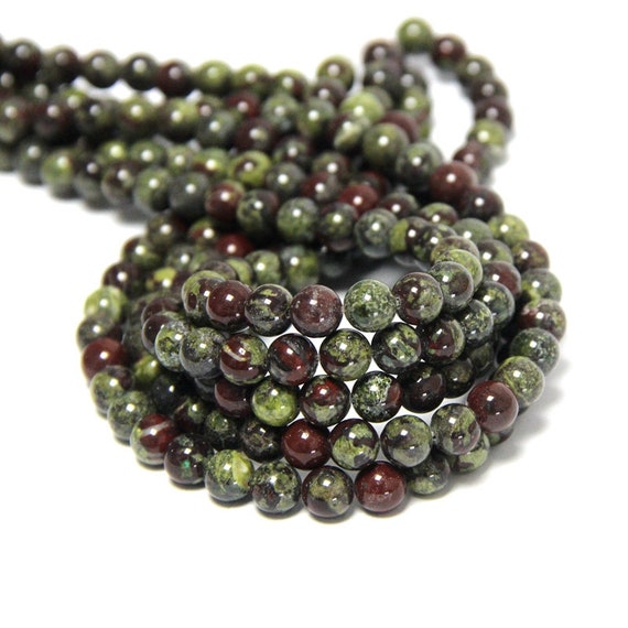 4mm 6mm 8mm 10mm Grade A Natural Map Jasper Semi-precious Gemstone Round Beads