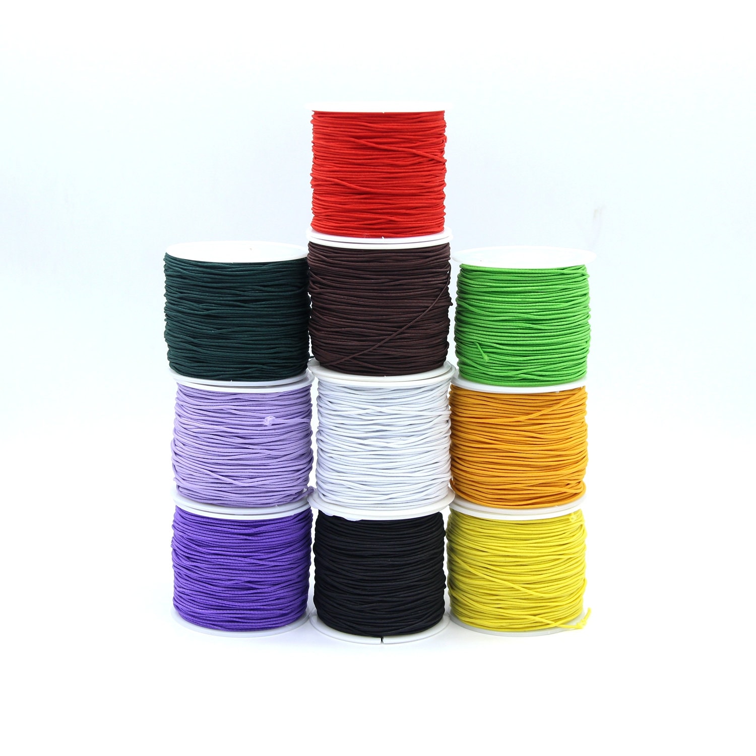 Nylon Elastic Cord 0.8mm 0.6mm, Mala Cord, Elastic Thread For Jewelry, Stretch String, Beading Wire Supplies, Nylon Rubber Cord
