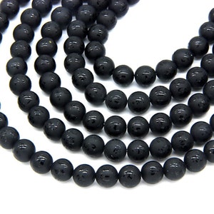 Matte Om Black Onyx Beads 6mm 8mm 10mm,Om Mandra Carved Mala Beads, Gemstone Om Mani Padme Hum Beads, Buddhist Beads, Tibetan Spacer Beads