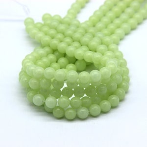 Luminous Sphere Beads 6mm 8mm 10mm, Glowing in the dark Beads, Full Strand Noctilucent Beads, Fluorescent Beads, Kid&#39;s Jewelry Supplies