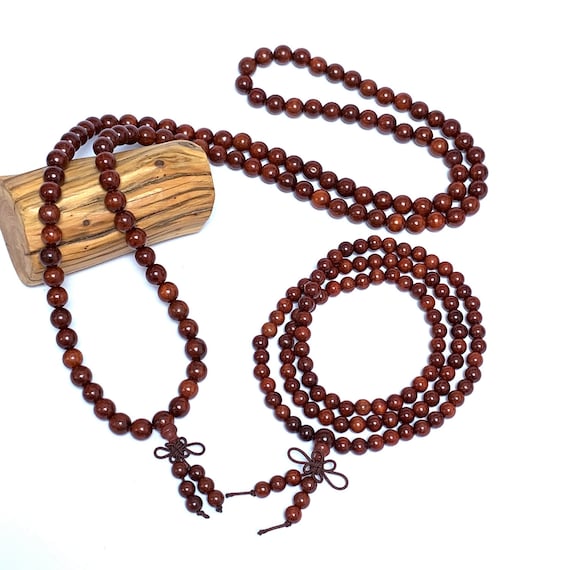 108PCS 6mm Fragante Australia Barbie Sándalo Oración Buda Mala