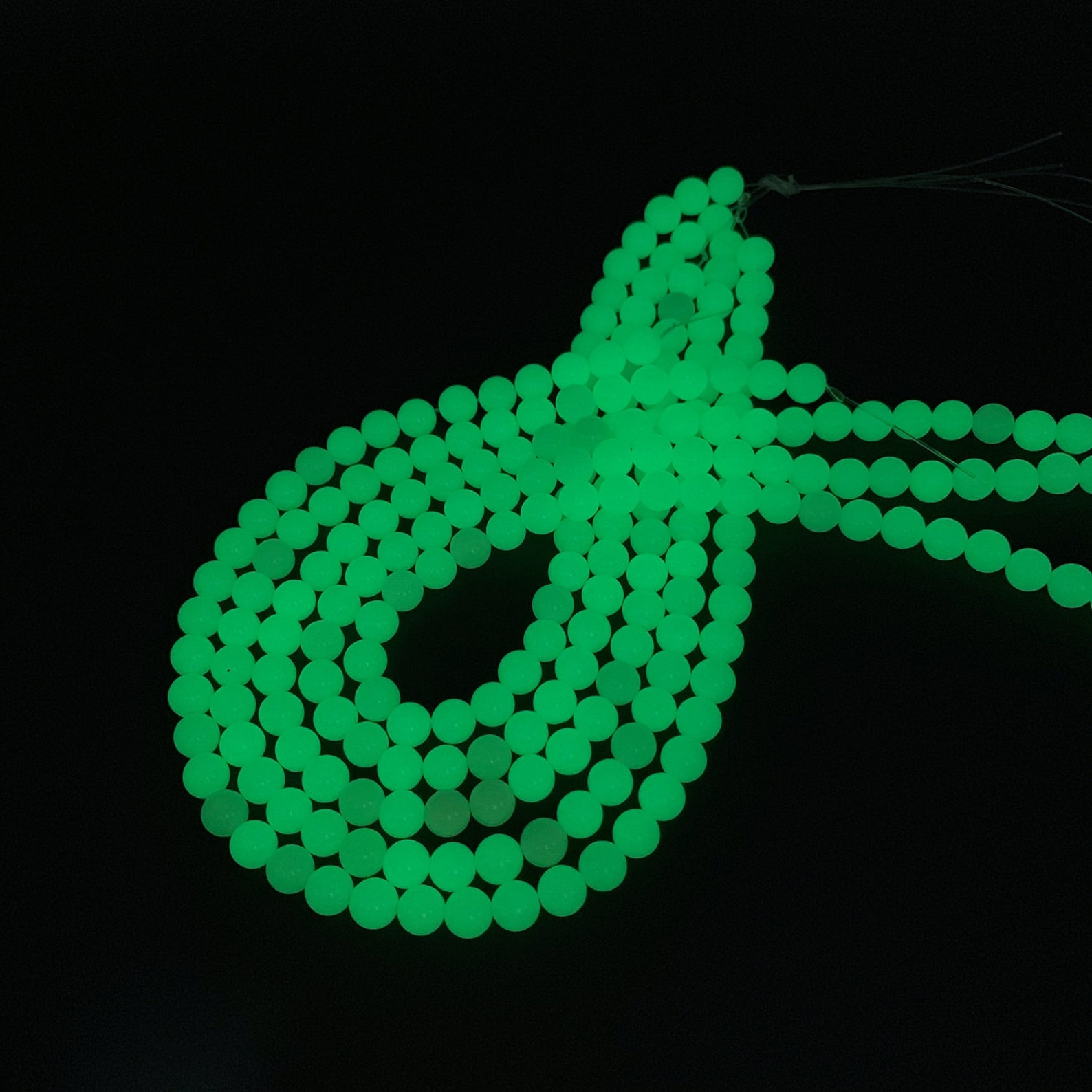 Luminous Sphere Beads 6mm 8mm 10mm Glowing in the Dark Beads Etsy