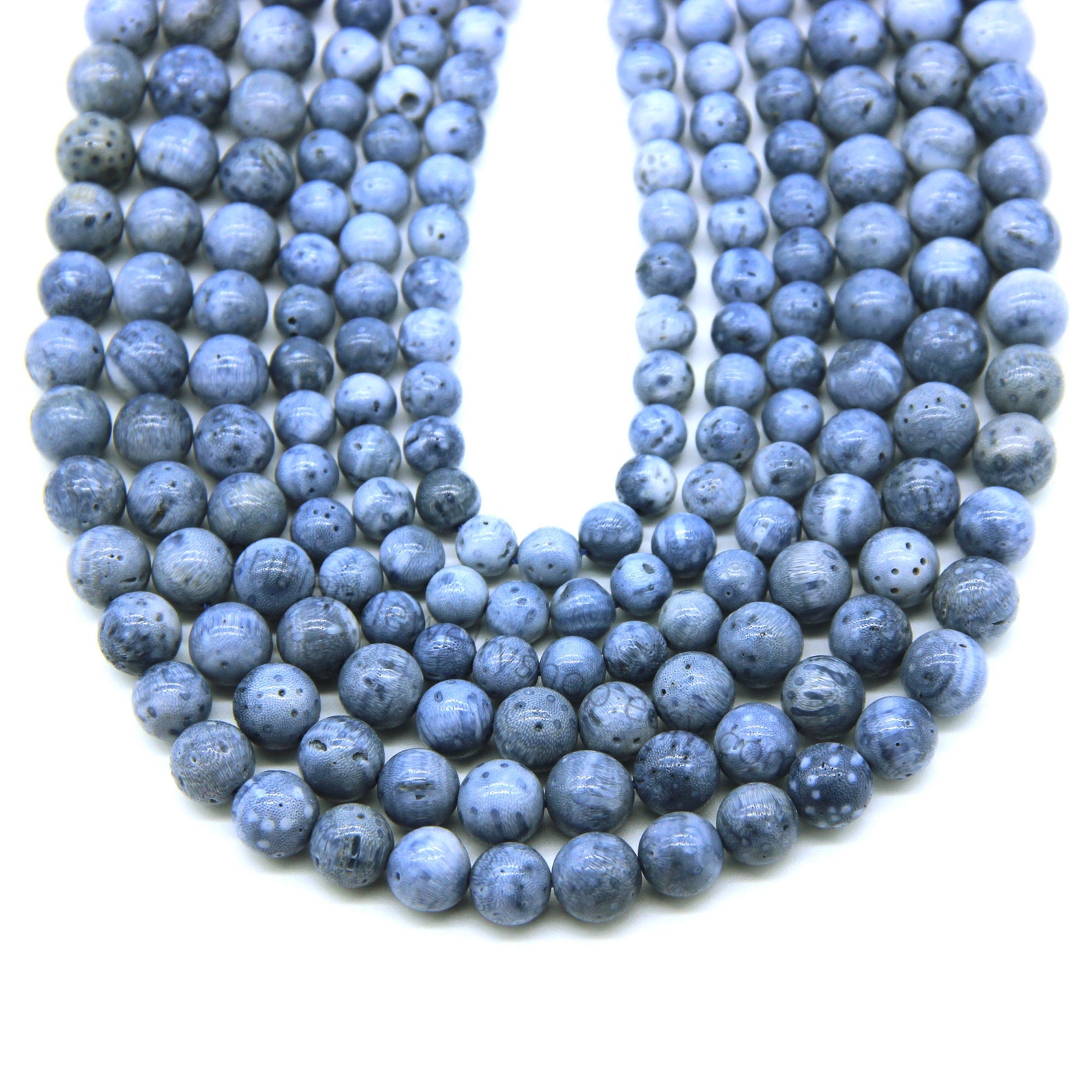 Genuine Blue Coral Beads 6mm 8mm 10mm Natural Sea Coral Beads Etsy