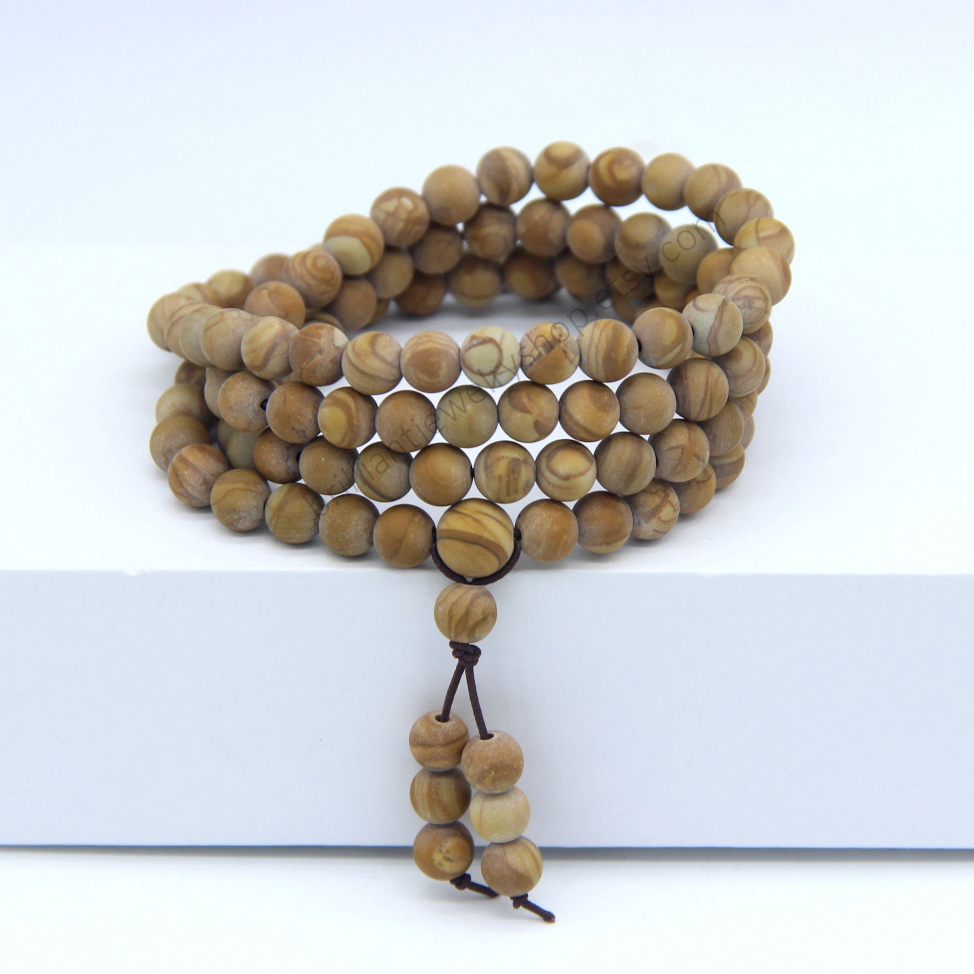 Mandala Crafts Natural Wood Mala Beads Necklace – India | Ubuy