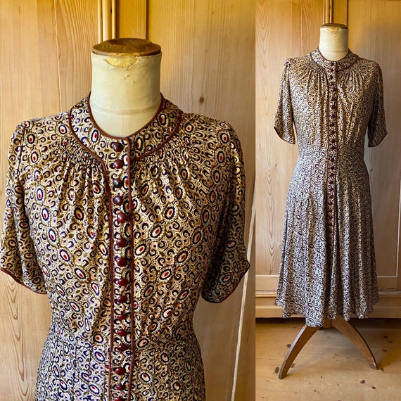 SOLD on layaway. 1930s adaption vionnet rayon jers