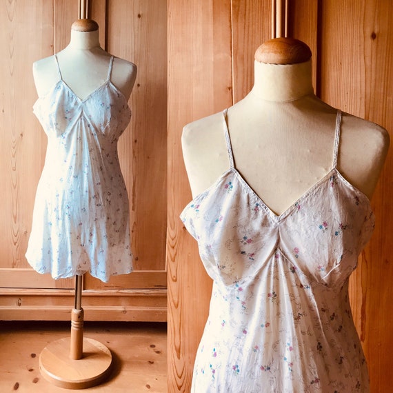 CC41 1940s bias cut silk romper
