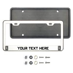 thumbnail image 2 of Mercedes Benz Laser Engraved Stainless Steel License Plate Frame | Black 2 of 5