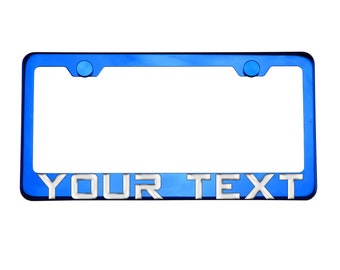 Licence Plate Frame Holder 2-Pack Chrome Stainless Steel License Plate Frames – With Screw Caps, Legal For All Vehicles Chrome Stainless Steel License Plate Cover - Foto 4