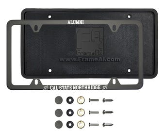 Frame Generation Custom Matte Black License Frame Cal State Northridge Alumni