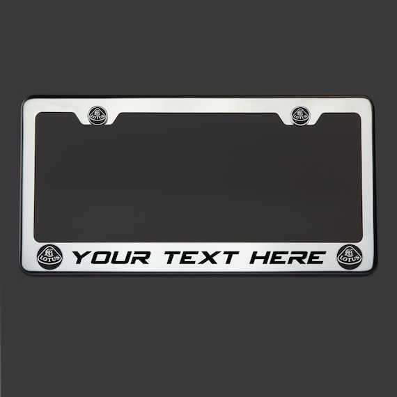 T304 Black Chrome License Plate Frame Stainless Steel Silver Audi Laser Etched