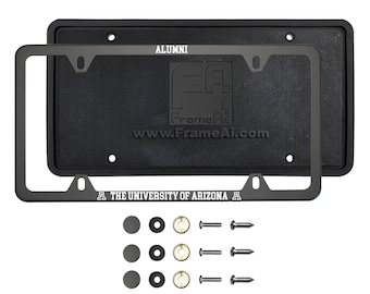 Frame Generation Custom Matte Black License Frame University of ARIZONA ALUMNI