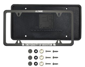 Frame Generation Custom Matte Black License Frame University of HOUSTON Alumni