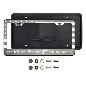 Frame Generation Custom Black Chrome License Frame