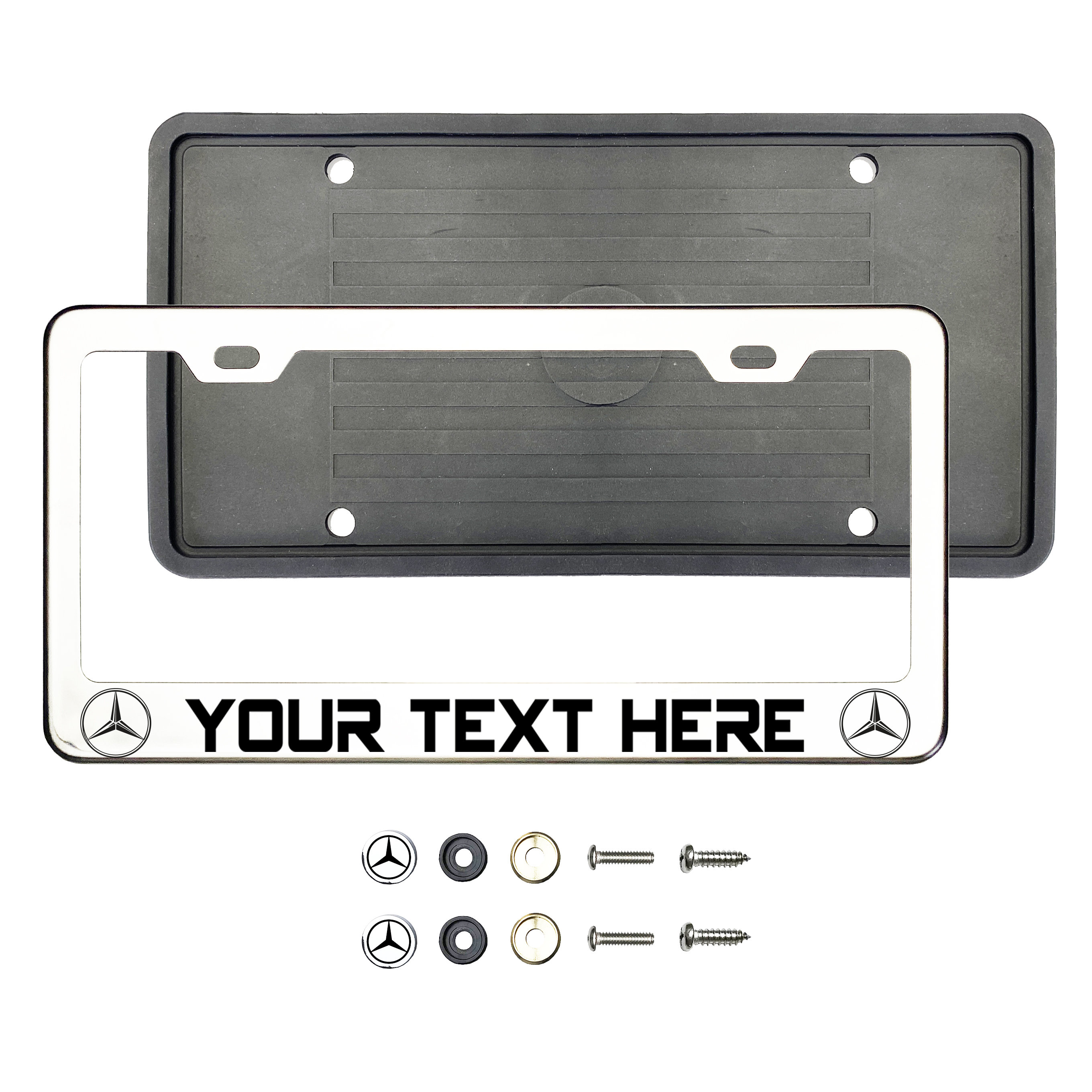 Highsider Akron-RS Pro 1108066 License Plate Holder Silver