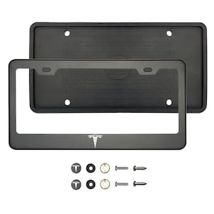 Frame Generation Custom License Frame Matte Black Chrome Blue Purple Fit T35LA Model S 3 X Y Cyber Truck
