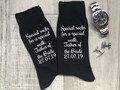 Personalized Father of the Bride Socks, Wedding Gift