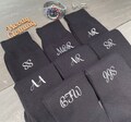 Groomsmen initial monogram socks