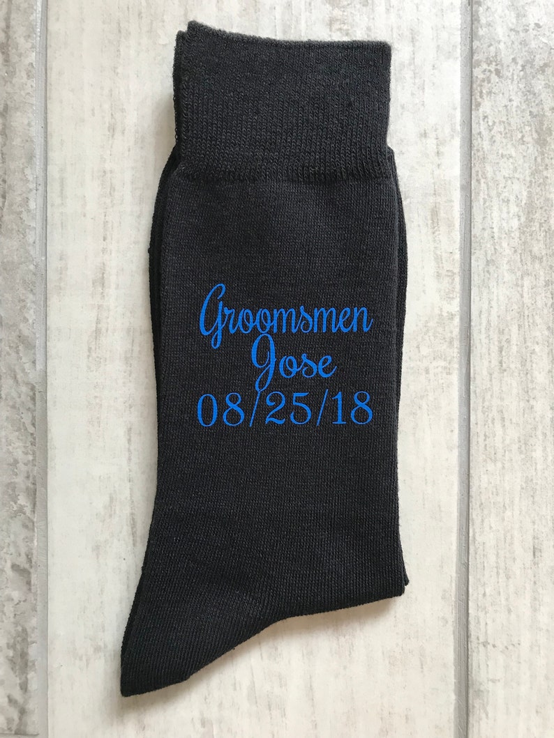 Black groom socks image 8