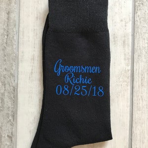 Black groom socks image 9