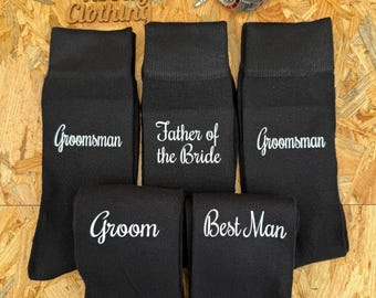 Personalised Groomsmen Socks: Wedding Party Gift