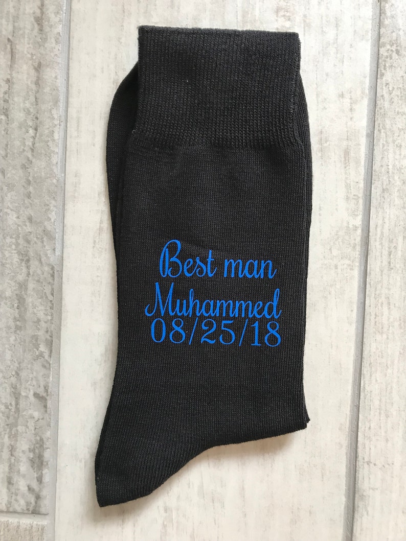 Black groom socks image 7