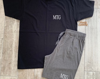 Personalised Men's Pajama Set: Loungewear with Initials