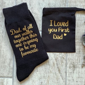 Personalised Father of the Bride Socks & Gift Bag