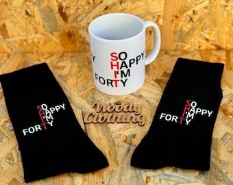 40th Birthday Socks: Funny Novelty Gift