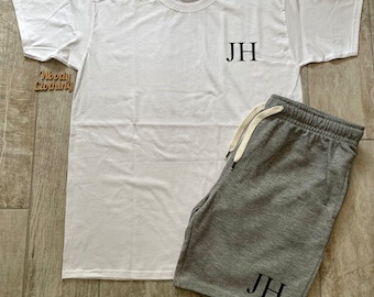 Personalised Men's Pajama Set: Monogram Loungewear Gift