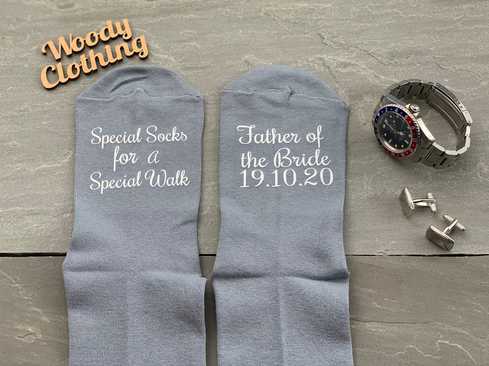 Personalised Socks Groomsmen Socks Groom Socksgray Etsy