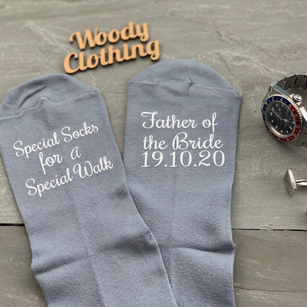 Personalised socks, Groomsmen socks, groom socks,gray socks,father of the bride socks,novelty socks, for a special walk socks,grey socks