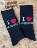 I Love My Girlfriend Socks - Valentine's Day Boyfriend Gift