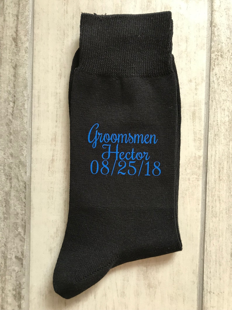 Black groom socks image 6