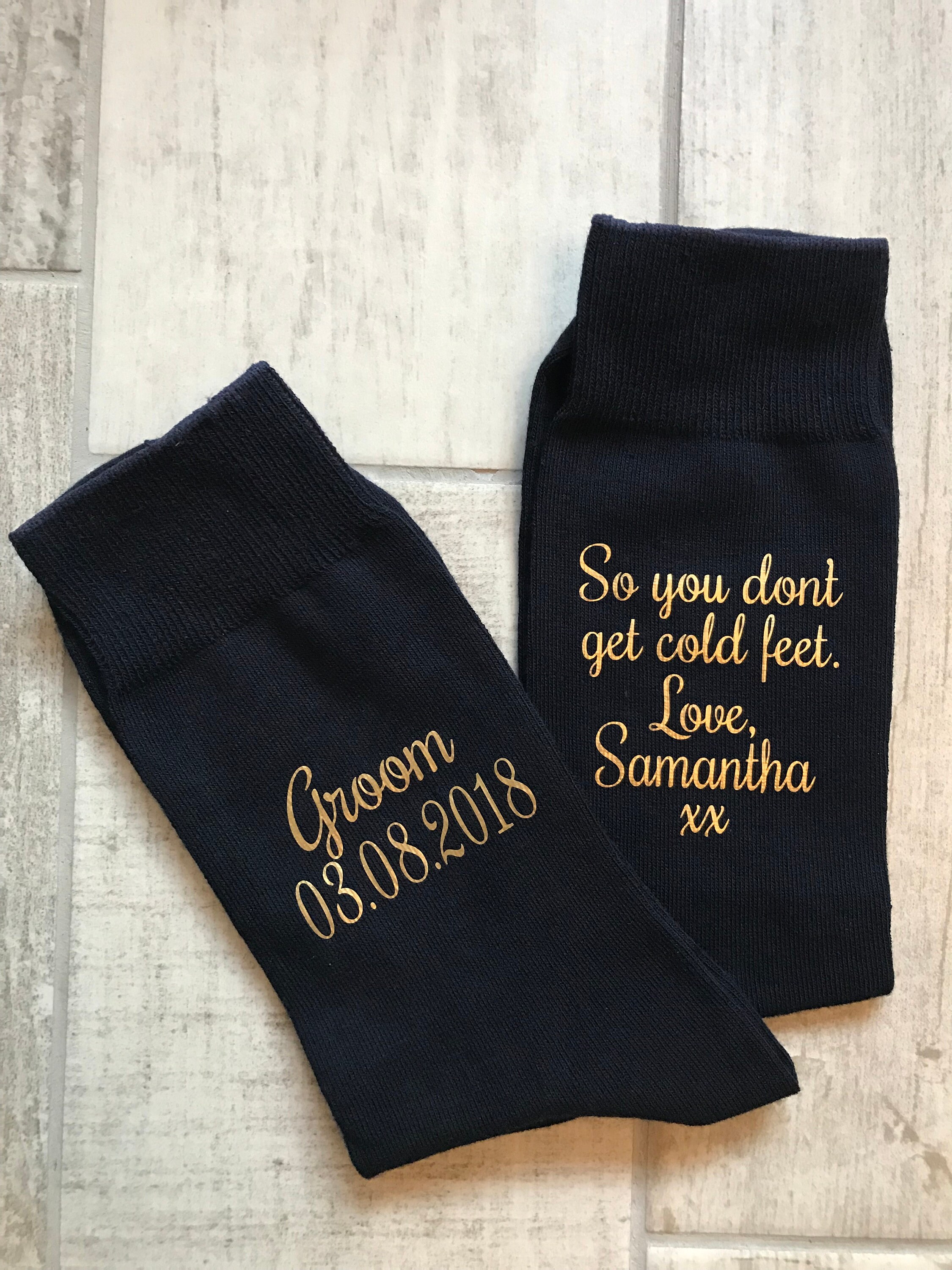 Image of Groom Just in Case You Get Cold Feet Socks