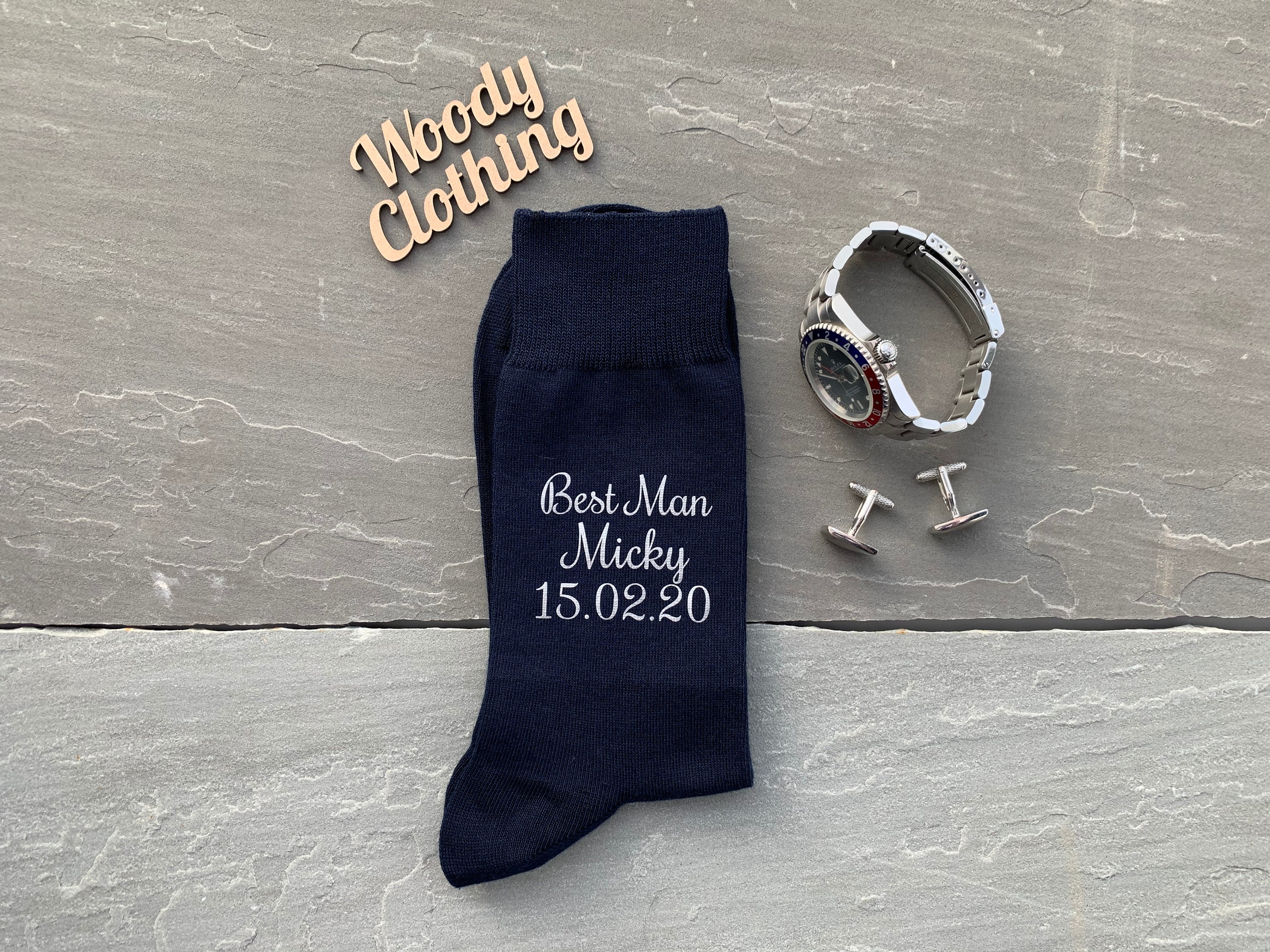 Dark Navy Groom Socks Navy Groomsen Socks Navy Best Man Etsy UK