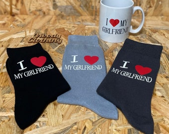 Valentines day socks,boyfriend gift,i love my girlfriend socks,gift from boyfriend,gift from girlfriend,pride socks,novelty,christmas gift