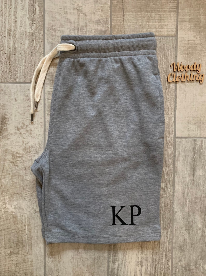 Mens Loungewear Shorts Set Personalised With Initials Etsy UK