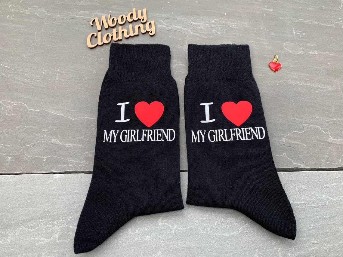 Valentinstag Socken Freund Geschenk ich liebe meine Freundin Etsy
