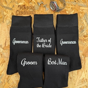 Personalised Groom Socks: Groomsmen Wedding Favors