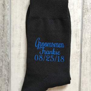 Black groom socks image 4