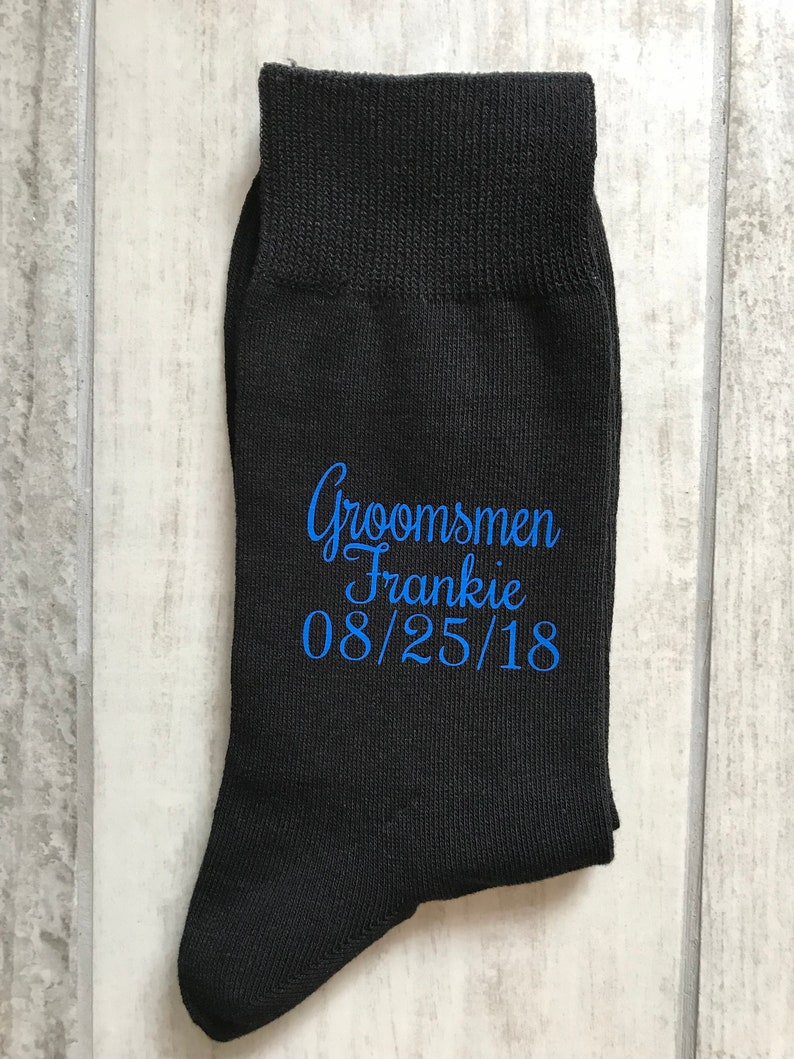 Black groom socks image 4