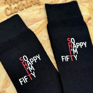Divertenti Calzini Da Uomo 40th 50th Forty Fifty E Fabulous 40 50